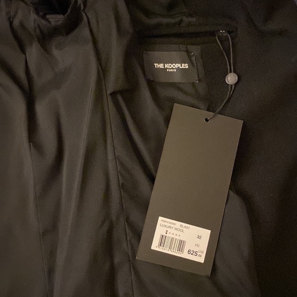 NWT luxury wool The Kooples Paris designer winter coat double breasted long midi - Picture 15 of 16